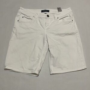 Tommy Bahama Shorts Womens Size 10 X 10 White Denim Bermuda Cotton Blend